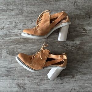 Schuler & Sons Philadelphia Heels Sade Leather Oxford Shoes Women 6 Academia 70s